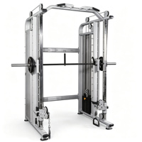 Équipement de musculation multifonctionnel en acier robuste pour usage commercial, avec poulie réglable