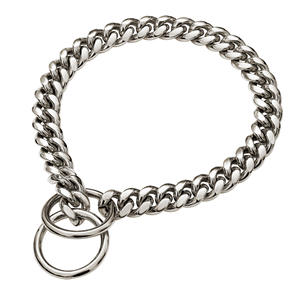 Collares de entrenamiento para mascotas, eslabones pesados, cadena de estrangulación de perro negro <span class=keywords><strong>PitBull</strong></span> Mastiff - Product Image 6
