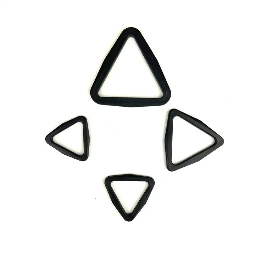 ผู้ผลิตอุปกรณ์เสริมกระเป๋า2020การออกแบบใหม่ D-แหวนหัวเข็มขัดพลาสติกสามเหลี่ยมแหวนสำหรับสายคล้อง