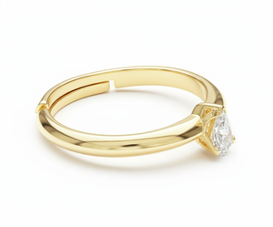 Minimalist Lab Grown Diamond <b>Solitaire</b> <b>Ring</b> 925 <b>Silver</b> / 10KT 14KT 18KT Gold Bezel Style Modern Design <b>Ring</b> - Product Image 2