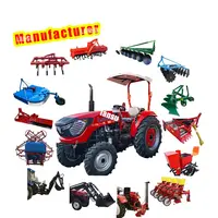 Pertanian CE Cina 30hp 40hp 50hp 60hp 80hp 90hp Mini Pertanian Pertanian Pertanian 4X4 Traktor Mini Truk Pengusut Harga Depan Loader