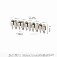 Connecteur de bloc de jonction sur rail DIN en cuivre pur 2,5 mm²