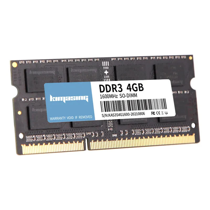 KIMASING ucuz RAM bellek LAPTOP SODIMM ram kara tahta 1.35V 1.5V ddr3 4gb 1333 1600 bilgisayar parçaları