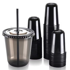 <span class=keywords><strong>Gobelet</strong></span> en <span class=keywords><strong>plastique</strong></span> <span class=keywords><strong>noir</strong></span> jetable 12 oz 14 oz 16 oz <span class=keywords><strong>Gobelet</strong></span> en <span class=keywords><strong>plastique</strong></span> <span class=keywords><strong>noir</strong></span> en forme de U Logo personnalisé <span class=keywords><strong>Gobelet</strong></span> à bulles avec couvercle - Product Image 5