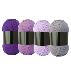 Hilo de Algodón Teñido de 5 Hebras de Grosor Medio, Material para Tejer a Crochet, Hilo Mezclado Hecho a Mano para Bufandas, Muñecas, Zapatos y Otros - Product Image 1