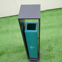 Station de jet de cendres au sol, Poubelle verticale pour cigarettes, Cendrier autoportant pour entrée d'hôtel et de bureau