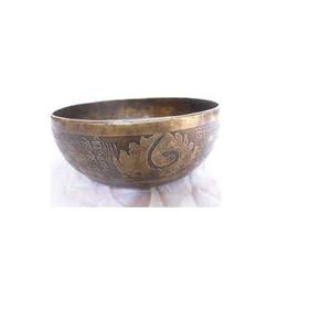 Cuenco de latón y bronce para cantar, cuenco religioso tibetano y budista, de la INDIA - Product Image 3