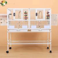 Cage d'élevage multi-niveaux pour oiseaux, grande cage à canaris empilable, cage mobile modulable pour pigeons et perroquets - En promotion