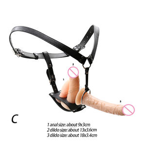 Kostenlose individuelle Schachtel - Thierry lesbisch einzelner Anal-Stick doppelte Dildos Riemen an, Geschirr verstellbare Position Penis Strapon-Spielzeug - Product Image 3