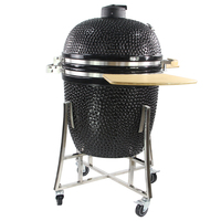 Grill Kamado en céramique TOPQ de 27 pouces, idéal pour les barbecues et grillades en plein air, personnalisation OEM disponible