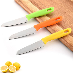 Cuchillo para frutas de acero inoxidable naranja, cuchillo de cocina multiusos de 20,3 cm con funda para pelar verduras y frutas - Product Image 3