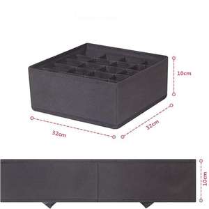 Caixa Organizadora de Tecido Dobrável com 24 Compartimentos para Armazenamento de Meias, Roupas Íntimas e Panos para Gavetas e Guarda-Roupas - Product Image 3