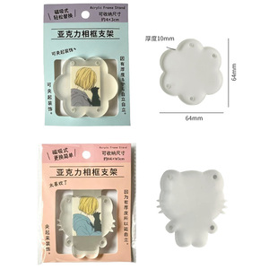Acrylic Photo Frame Holder Creative Floral Double Sided Transparent For Living Room Bedroom Bathroom - Product Image 4