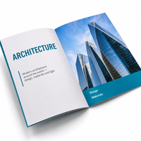 Service d'impression personnalisé pas cher pour catalogues, brochures et flyers A5 de l'entreprise d'impression du Jiangsu, avec reliure plastique et papier offset 300 g/m²