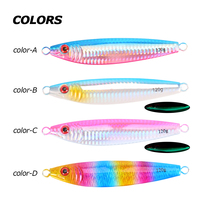 Tolure 120g 150g 200g leurre métallique lumineux à gabarit lent appât pour matériel de pêche en eau salée Marlin