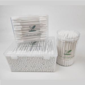 Commercio all'ingrosso 6 pollici Qtips lunghi grandi Cotton fioc eco-friendly per la pulizia dell'orecchio bastoncini di bambù per cani eco-friendly Cotton fioc - Product Image 1