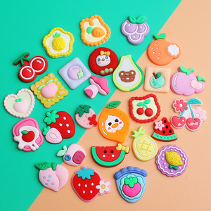 การ์ตูนผลไม้น่ารักทำมือวัสดุอุปกรณ์เสริมเคสโทรศัพท์สติกเกอร์ติดตู้เย็นวัสดุพีวีซีนุ่มอุปกรณ์กาว - Product Image 2