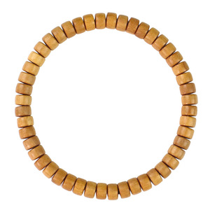 Bracelet en bois de santal Babi, perles de 4x7mm, boucle unique, bijoux unisexes pour couple, à porter au quotidien - Product Image 5