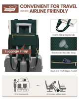 Sac à dos de voyage tendance LOVEVOOK 2025 pour femmes et filles, sac à main pour l'école, le travail, avec port USB pour le collège et le travail