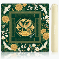 Tapis de Mahjong avec sac en toile, 31,5 pouces, néoprène, impression personnalisée américaine, antidérapant, caoutchouc inodore, nappe, usine DDP USA