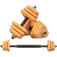 Juego de Mancuernas y Barras Ajustables para Hombre y Mujer para Ejercicio Físico en Casa, Material de PVC, 10 kg-40 kg