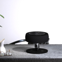 Lampe musicale lumineuse de luxe pour salon nordique, chargement sans fil à côté de la lampe de Table avec haut-parleur TWS BT