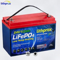 Batterie lithium-ion à décharge profonde 24V 100AH Grade A Haute Tension Extérieure LiFePO4 Marine RS485 Prise Anderson CE RoHS IP67 OEM ODM