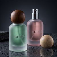 Flacon pulvérisateur élégant en verre dépoli 30ml 50ml, flacon de parfum vide rechargeable pour emballage de parfums de marque