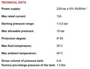 Controlador de Presión para Bombas Serie PRD48, Accesorios de la Más Alta Calidad, Origen Italiano, Dispositivo Electrónico para Bombas - Product Image 2