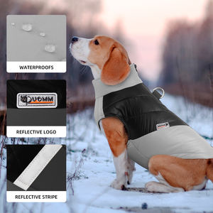 Manteau Premium pour Chien Automne-Hiver Imperméable en Polyester Coton Solide Chaud Épaissi Coupe-Vent pour Extérieur - Product Image 3