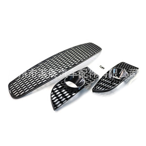 Bmw 3 Series E90 E92 E93 Front Bumper Lower Grille Fog <b>Light</b> Frame Three Piece Kit Honeycomb Perforated Abs Plastic - Product Image 5