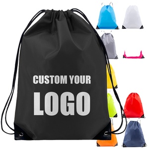 Mochila Deportiva con Cordón de Poliéster de Alta Calidad con Logotipo Personalizado, Bolsa de Gimnasio Impermeable, Mochilas con Cordón para Fitness, Servicios de Impresión - Product Image 1