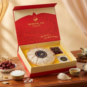 Coffret cadeau de luxe Phu An Khang, comprenant un nid d'oiseau naturel et du Cordyceps sinensis, tonique nourrissant pour le bien-être et l'immunité - Product Image 2