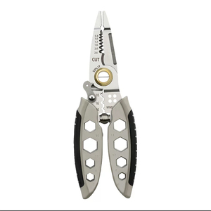 <span class=keywords><strong>Pince</strong></span> à <span class=keywords><strong>sertir</strong></span> <span class=keywords><strong>universelle</strong></span> multifonctionnelle pour le bricolage en fil d'acier Outils spéciaux pour les électriciens métriques Poignée personnalisable OEM - Product Image 4