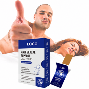 Suplementos Dietéticos Herbales de Calidad Garantizada que Proporcionan Energía, Tiras de Película Delgada de Disolución Oral para la Salud y el Rendimiento Masculino en Adultos - Product Image 1