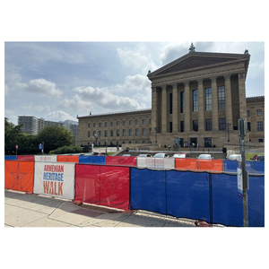 Coperture per Barriere Stampate in Rete di Poliestere, Schermo Antivento, Tessuto a Rete Resistente al Vento, Striscione Pubblicitario in Rete - Product Image 4