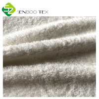 Weicher 90% Bambus 10% Polyester 350gsm/400gsm Frottee-Stoff Tricot Antibakteriell OEKO-TEX Zertifiziert Weiß für Babys Mädchen Jungen