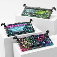 Teclado para Juegos GravaStar Mercury V75 Pro 75% con Cable, Efecto Hall, 8K Hz, 0.005mm RT, RGB, Intercambiable en Caliente, de Aluminio para PC y Esports