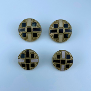 Nút may bằng đồng thau nút áo sơ mi lạ mắt cho nam phụ kiện mạ nút Shank Hợp kim kim loại hợp kim kẽm hiện đại tùy chỉnh - Product Image 4