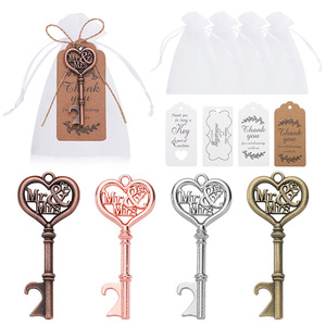 Mr & Mrs Key Bottle Opener Pendant Wedding Favor Gift With Tags And Bag Classical Style Portable <b>Beer</b> Charm - Product Image 5