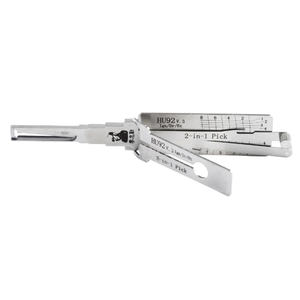 Herramienta de Apertura de Cerraduras BMW HU92 V.3 Plateada 2 en 1 para Cerrajería de Automóviles - Product Image 2