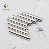 Embouts de cordon métalliques cylindriques simples et brillants en argent pour lacets, accessoires pour chaussures et vêtements