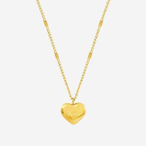 Colliers en acier inoxydable 316L plaqué or, motif vague d'eau et cœur, pour femmes, ras-de-cou, bijoux tendance pour festivals et fêtes, cadeau - Product Image 5