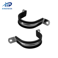 Usine Vente Chaude En Caoutchouc Rembourré 304 En Acier Inoxydable 57MM Tuyau En Métal Câble Clip Pince pour Tuyau De Tube D'eau