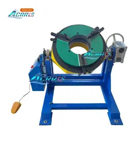 500kg rotating turntable servo motor 15r speed welding positioner table with chuck 600