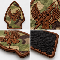 Patchs tactiques brodés personnalisés ECO, à fixation auto-agrippante, motif camouflage, pour sacs à dos, vestes, chapeaux, casquettes et vêtements d'extérieur