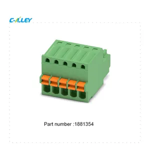 2.5mm PLUGGABLE strip plugin green terminal block connector female male PCB Mount 2.5 plug-in Terminal Blocks 1881354