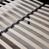 Nouvelle structure de lit en tissu rembourré au design moderne, taille Queen, King ou Double
