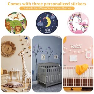 Motor móvil de cuna con batería y control de volumen de 12 canciones de cuna largas personalizadas, caja de música móvil giratoria para bebé para Baby Shower - Product Image 6