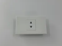 Interrupteur et prise murale de couleur blanche de qualité américaine durable 45a pour la maison, l'hôtel, le PC